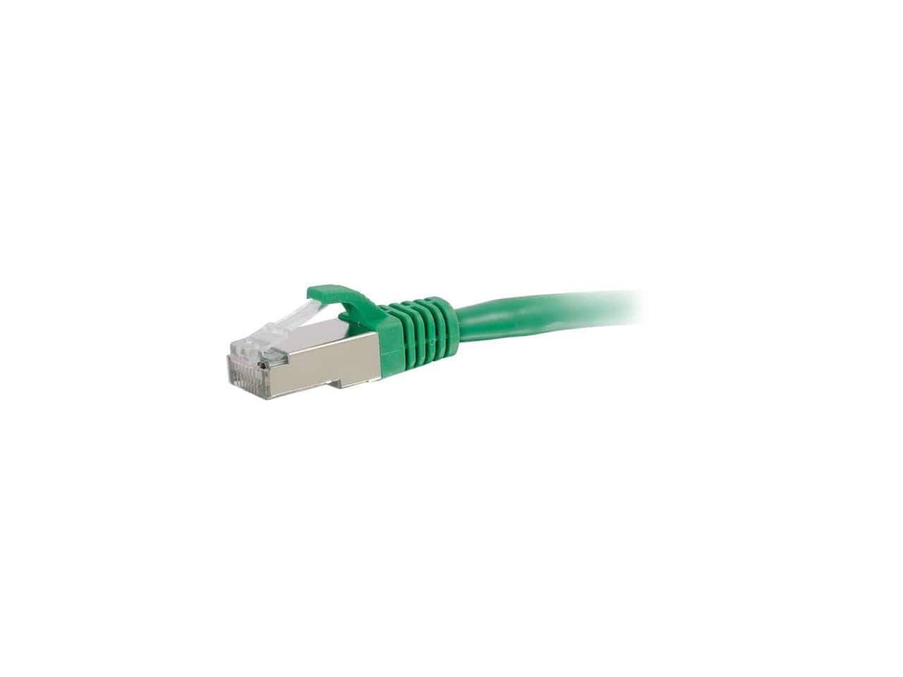Cables to Go - C2G 00834 10ft Cat6 Shielded STP Network Cable - RJ45 Male/Male - Green