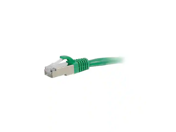 Front. Cables to Go - C2G 00834 10ft Cat6 Shielded STP Green Network Cable - RJ45 Male/Male - Green.