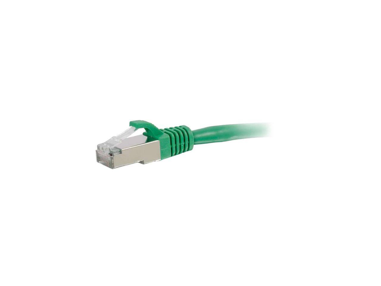 Front. Cables to Go - C2G 00834 10ft Cat6 Shielded STP Green Network Cable - RJ45 Male/Male - Green.