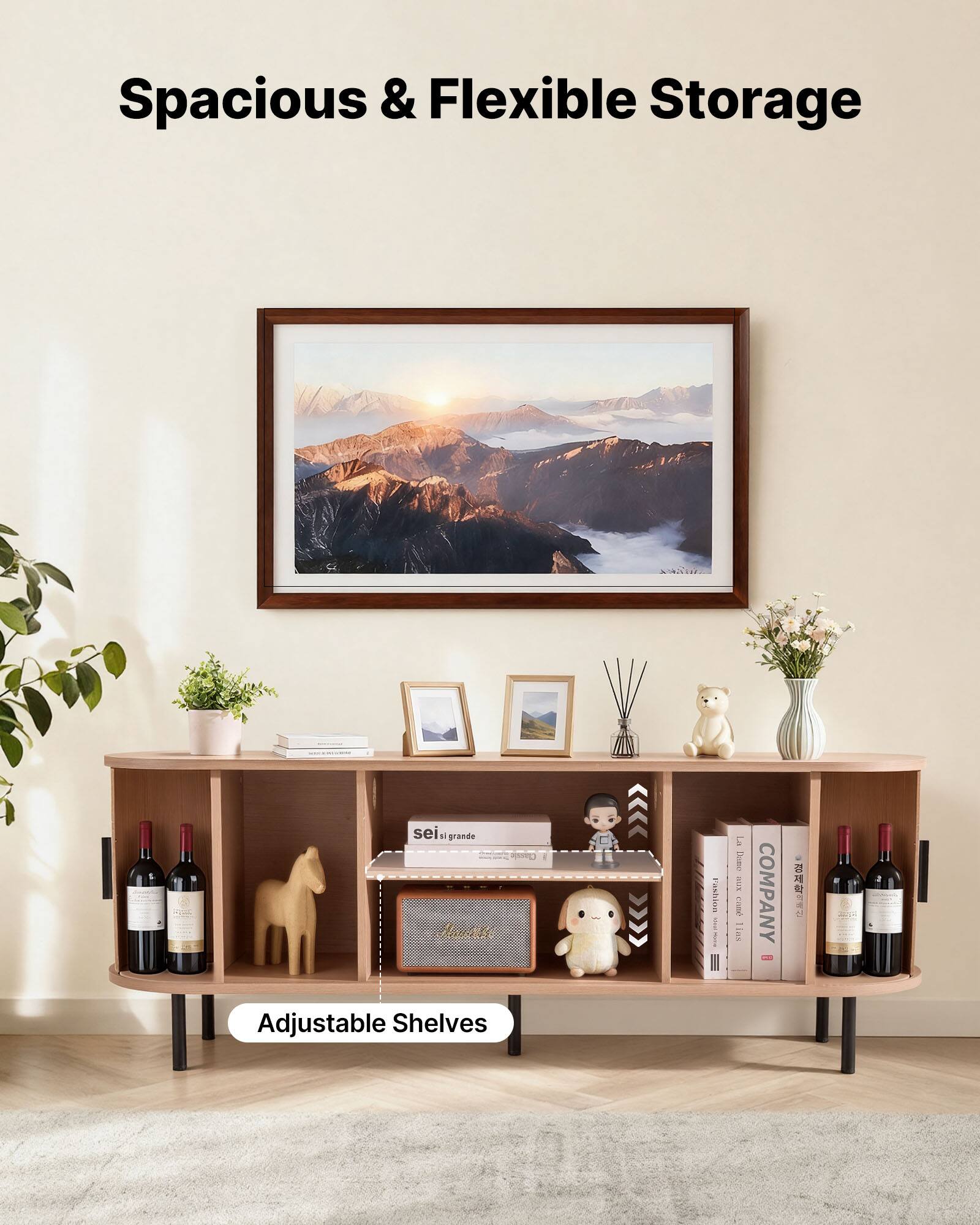 Spacious & Flexible Storage

Adjustable Shelves