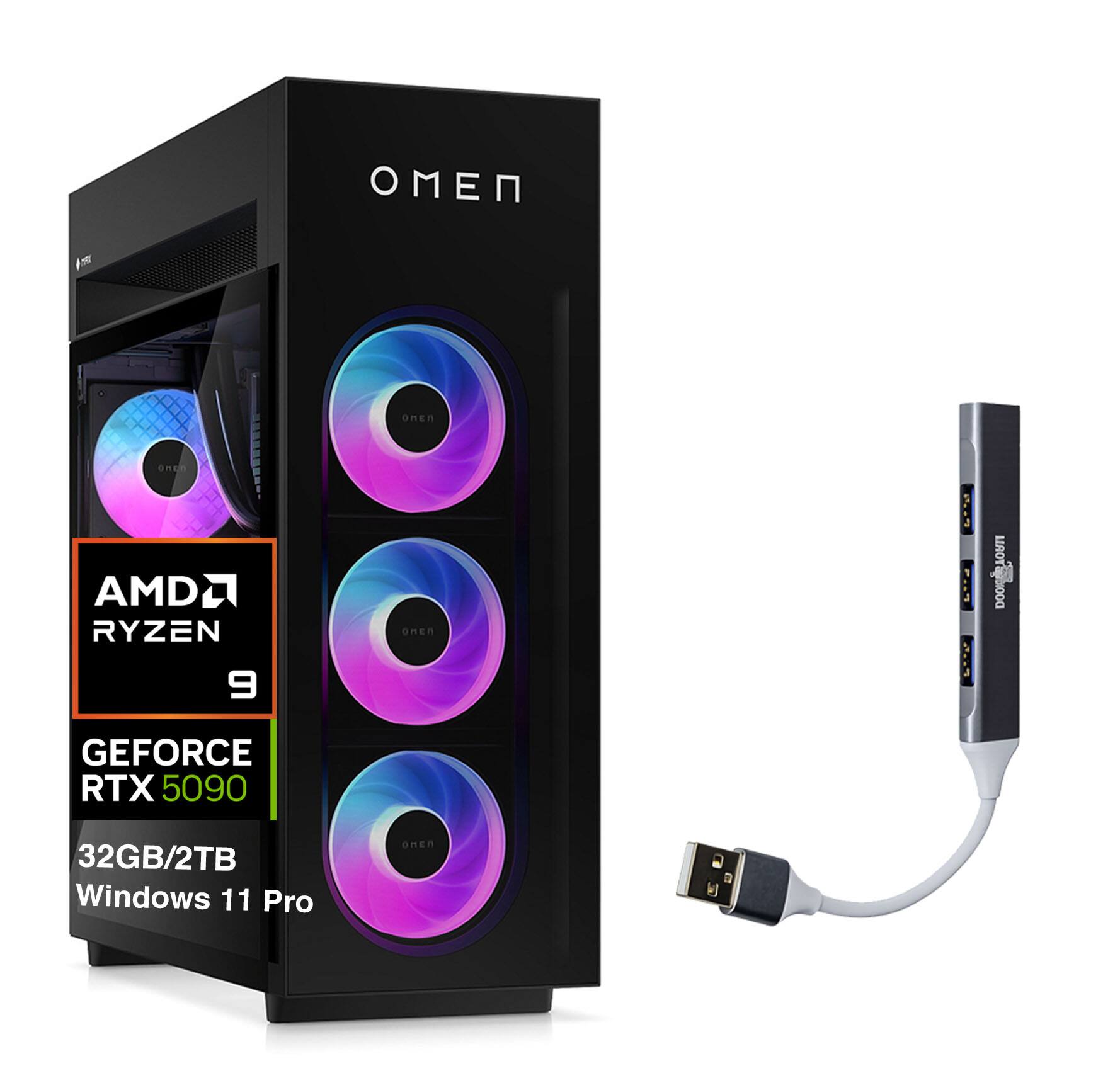 OMEN  
AMD RYZEN 9  
GEFORCE RTX 5090  
32GB/2TB  
Windows 11 Pro