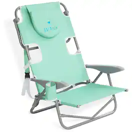 Ostrich - The Heavy-Duty Backpacker Portable Reclining Beach Camping Chair - Teal