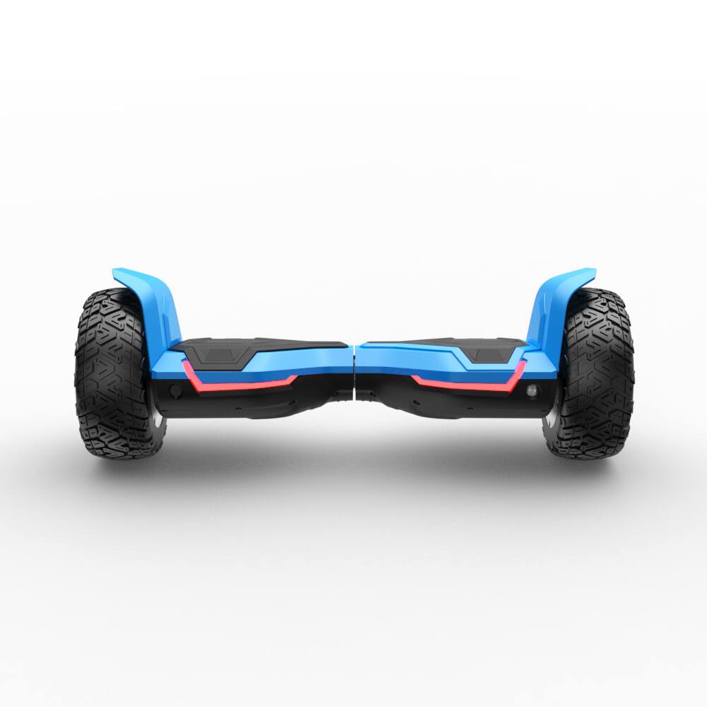 Back. MIHOVER - 8.5" All-Terrain Hoverboard for Kids & Adults, 350W×2 Dual Motors, UL2272, 10MPH, Bluetooth, LED Lights, 265LB - Blue.