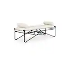 Front. Meridian Furniture - Gatsby Cream Vegan Leather Bench - Beige.