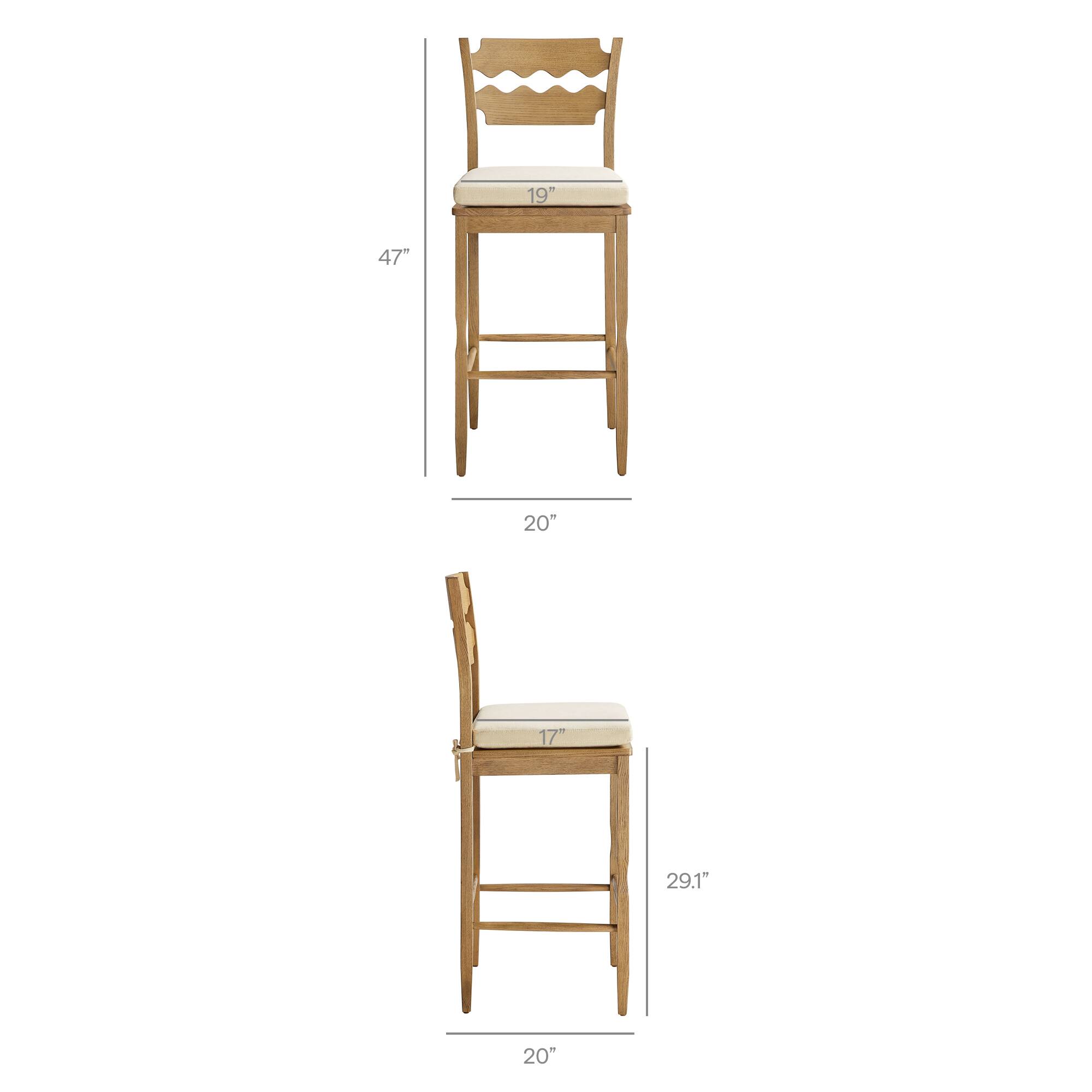 19" 47" 20" 17" 29.1" 20"