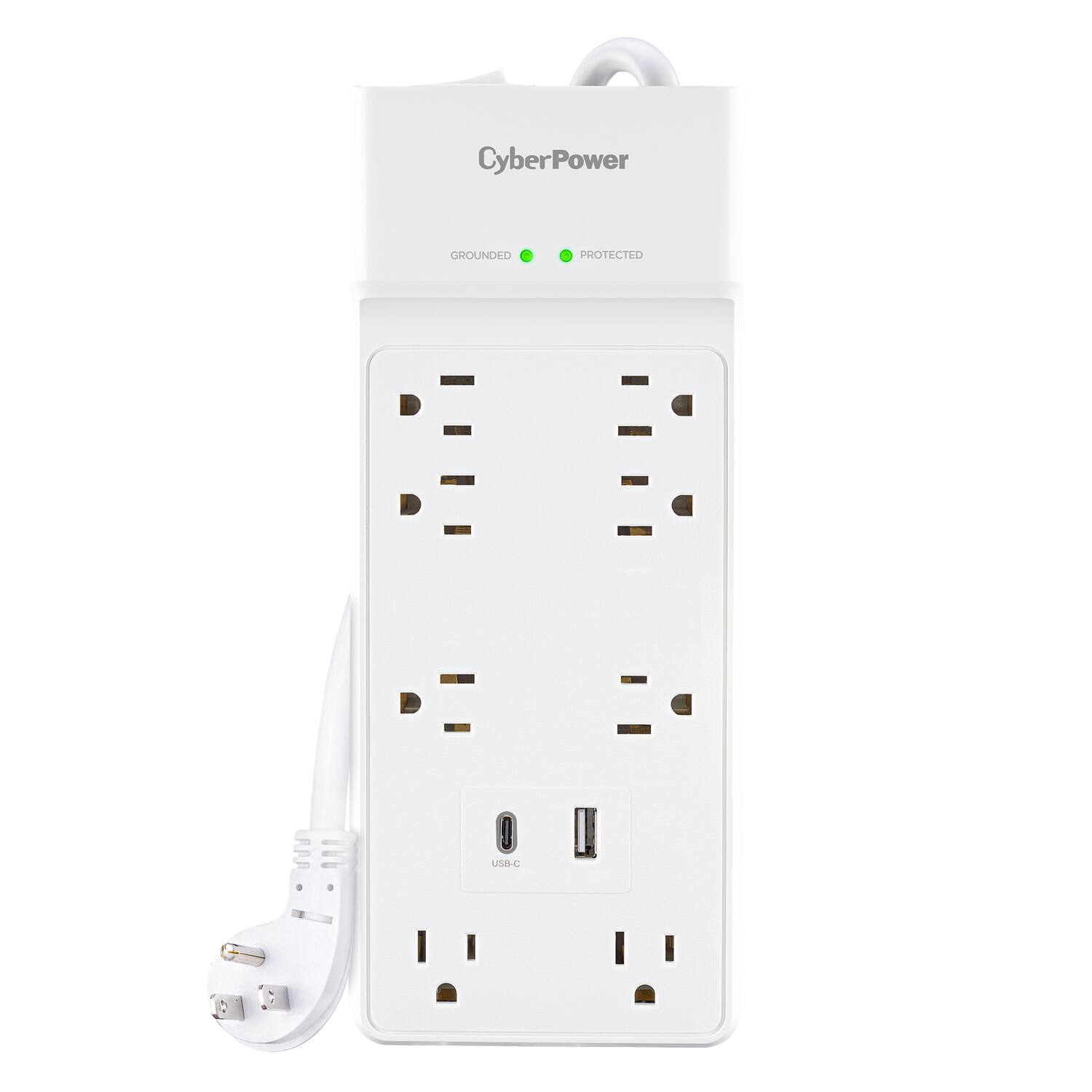 CyberPower  
GROUNDED  
PROTECTED  
USB-C