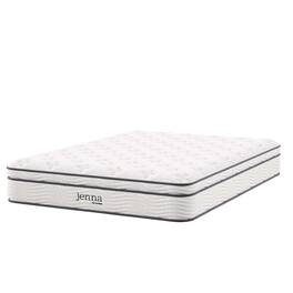 Jenna 10" Innerspring and Foam Full Mattress by Modway - White
