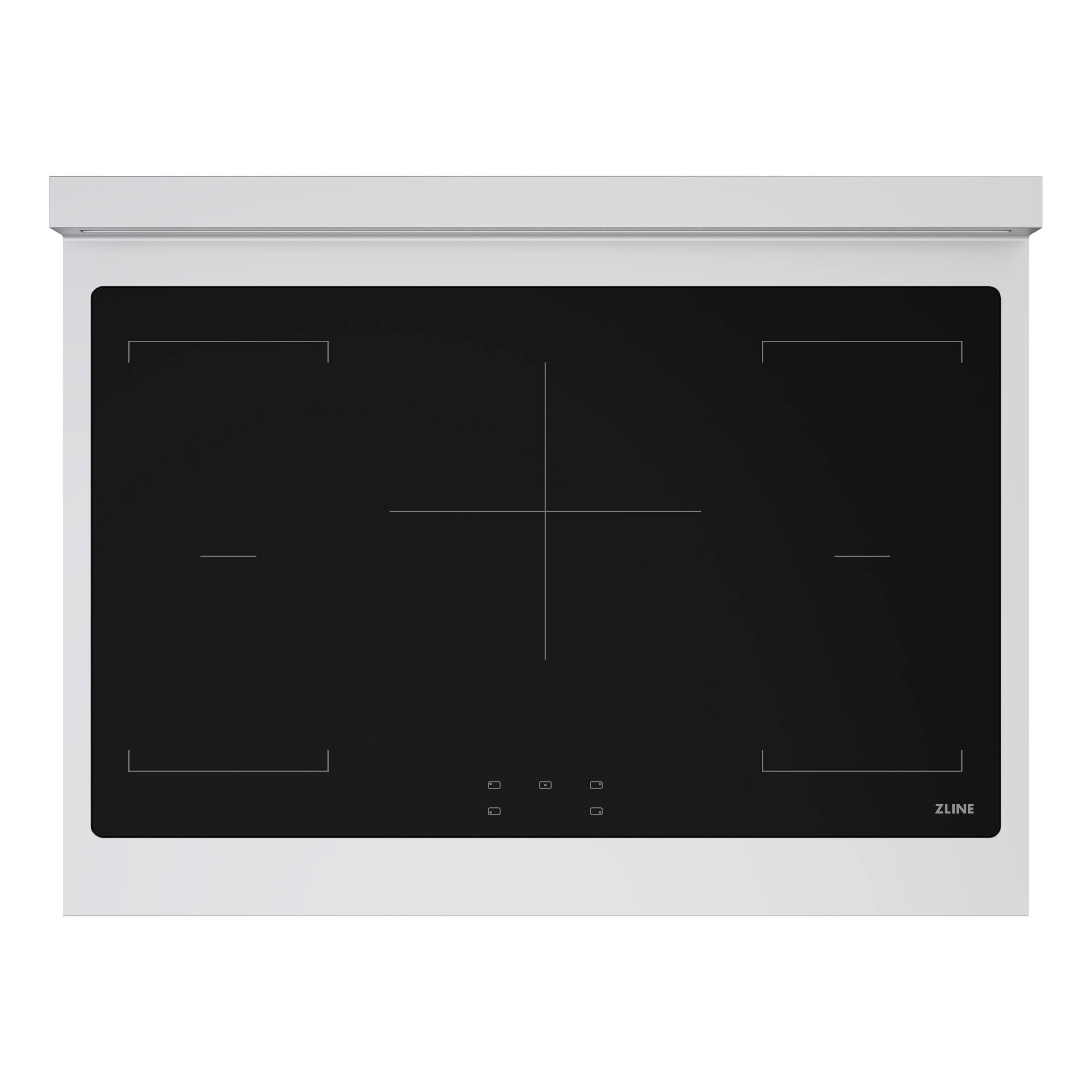 Alt View 7. ZLINE - Autograph 36 in. Paramount Built-in Electric Induction Rangetop with 5 Elements in Stainless Steel and Champagne Accents - Stainless Steel.