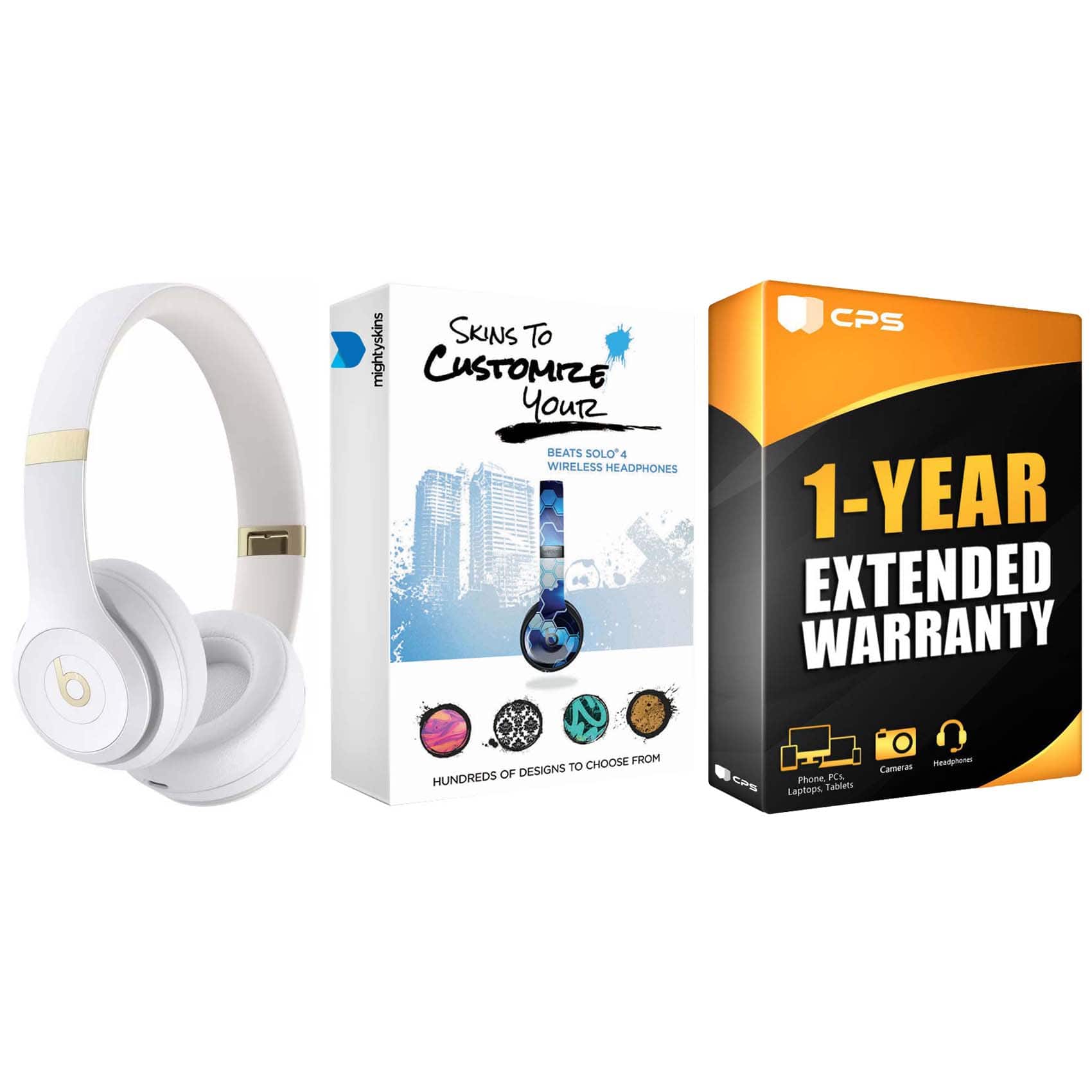 Beats Solo 4 Bluetooth Wireless On Ear Headphones with MightySkins