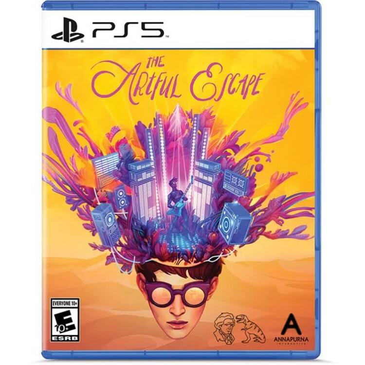 PS5  
The Artful Escape  

EVERYONE 10+  
E 10+ ESRB  

ANNAPURNA INTERACTIVE