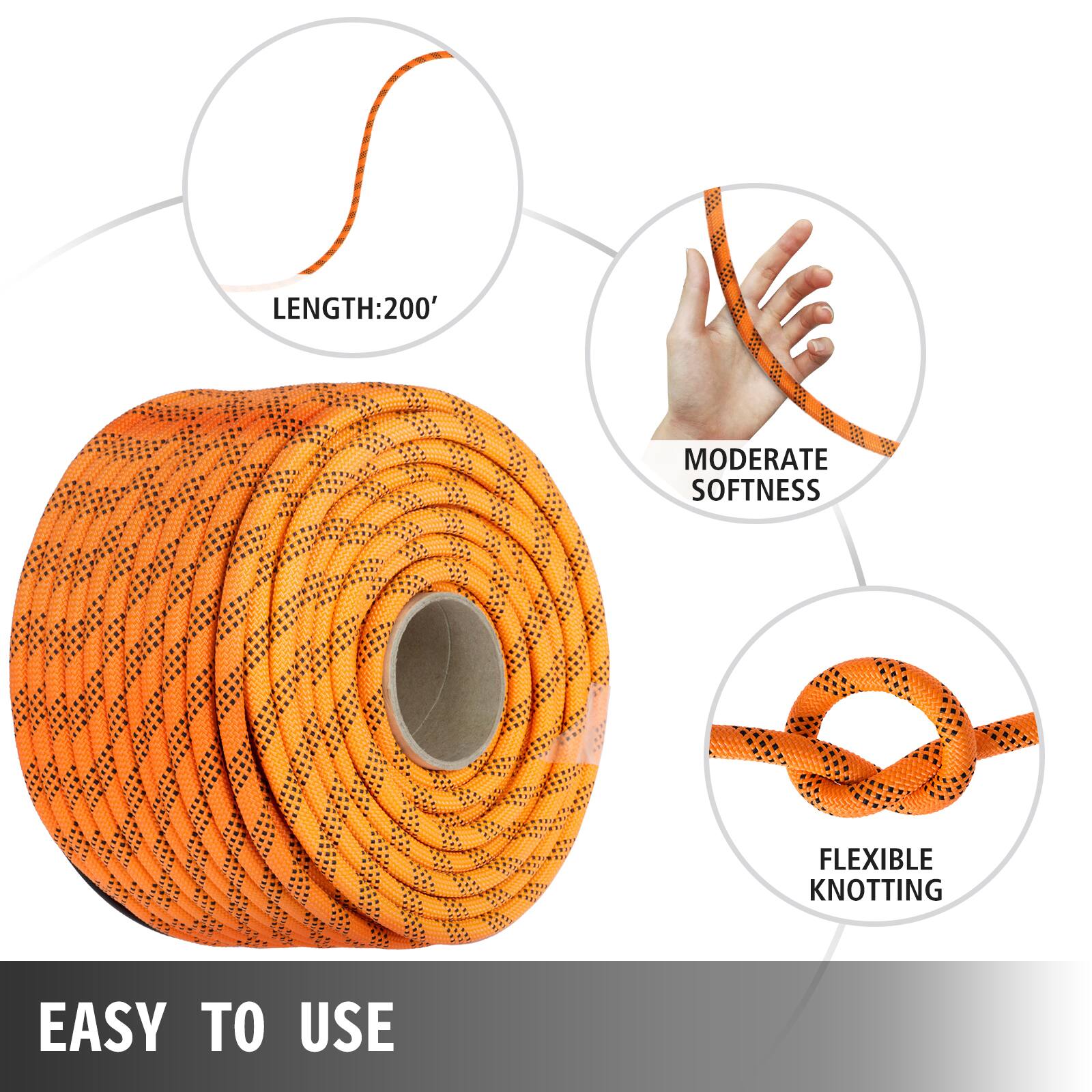 VEVOR Polyester Rope 7/16