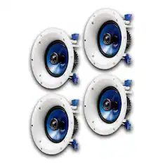 Front. Yamaha - Yamaha NS-IC600 110 Watt 6.5 Inch 2 Way In Ceiling Speakers - White.