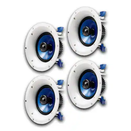 Front. Yamaha - Yamaha NS-IC600 110 Watt 6.5 Inch 2 Way In Ceiling Speakers - White.