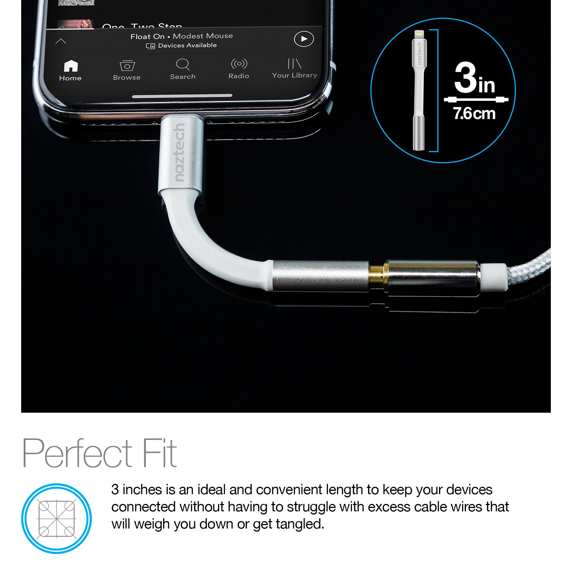 Home On A Town Ston Float On - Modest Mouse  
Devices Available  
Browse Search Radio Your Library  

naztech  
3in 7.6cm  

Perfect Fit  
3 inches is an ideal and convenient length to keep your devices connected without having to struggle with excess cable wires that will weigh you down or get tangled.