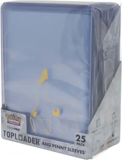 Ultra PRO - Pikachu Toploader and Penny Sleeves Combo Pack for the Pokmon Trading Card Game (25 Pack) Ultra PRO - Pikachu Toploader and Penny Sleeves Combo Pack for the Pokmon Trading Card Game (25 Pack)