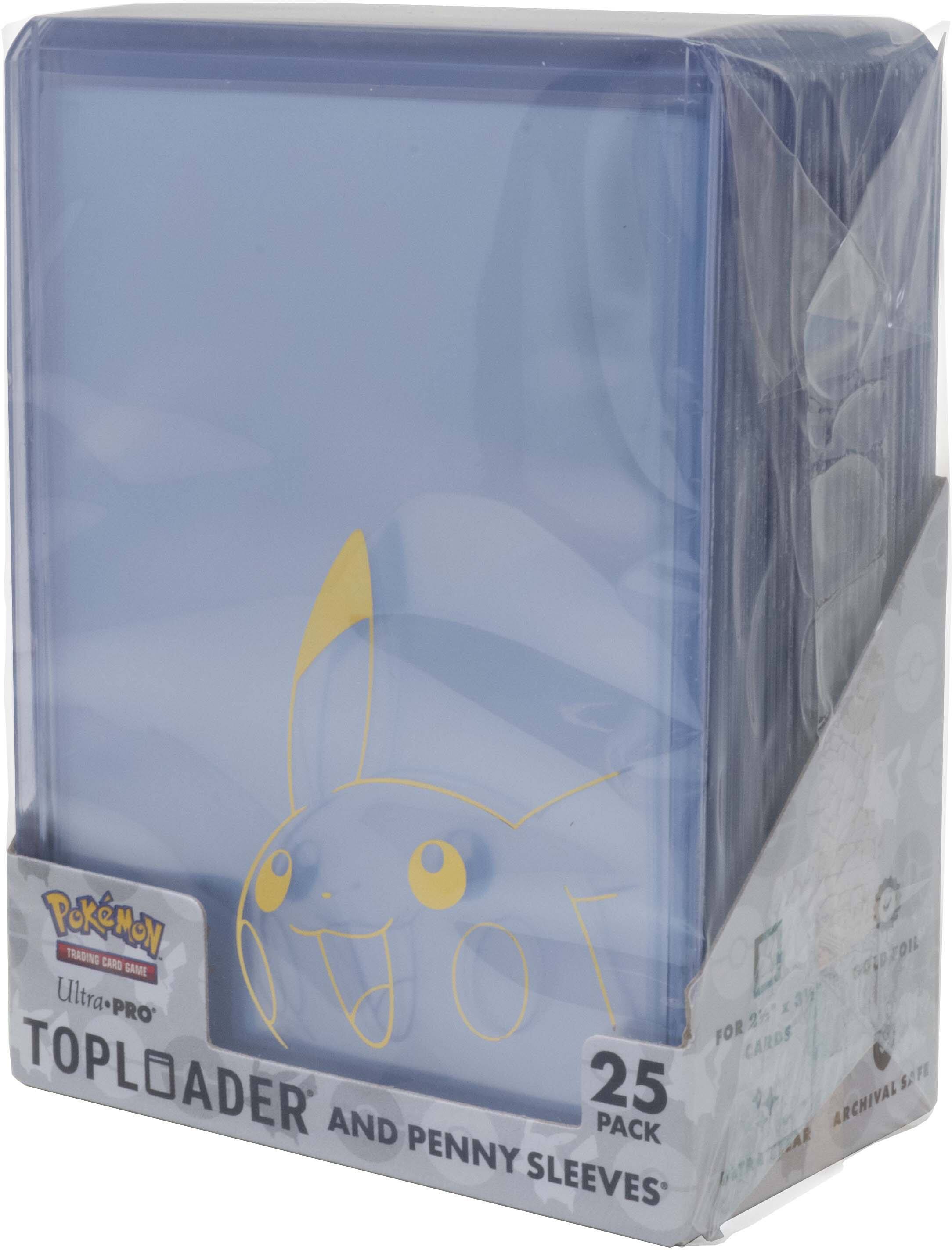 Pokémon Trading Card Game  
Ultra PRO  
Toploader and Penny Sleeves  
25 Pack  
For 2" x 3" Cards  
Archival Safe