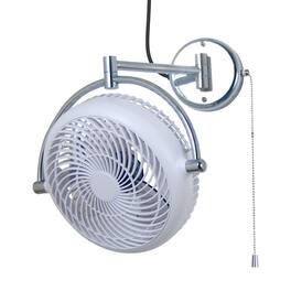 Parrot Uncle - 10-inch Industrial ABS 2-Speed Wall Mount Fan - White