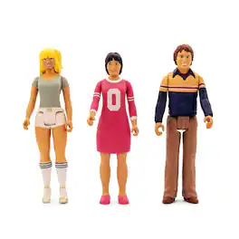 Toynk - Three's Company 3.75-Inch Retro Action Figure Box Set - Multi-Colored