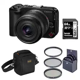 Bundle - Canon - EOS R50 V Mirrorless Camera with RF-S 14-30mm f/4-6.3 IS STM PZ Lens