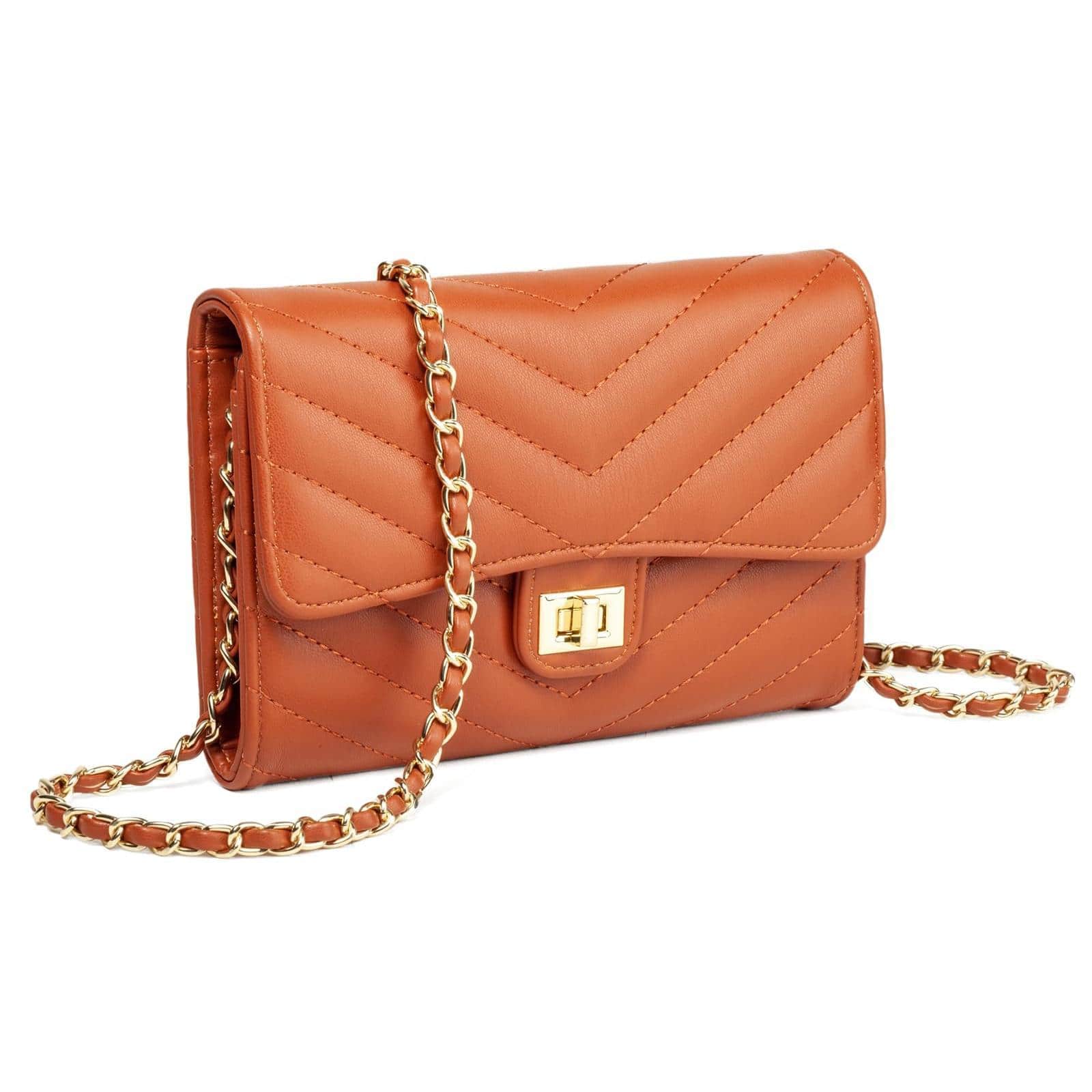 Live At Space - Small Crossbody Bags For Women Purses Cell Phone Purse With Card Slots Travel Daypack Material, small purse is made of - Brown