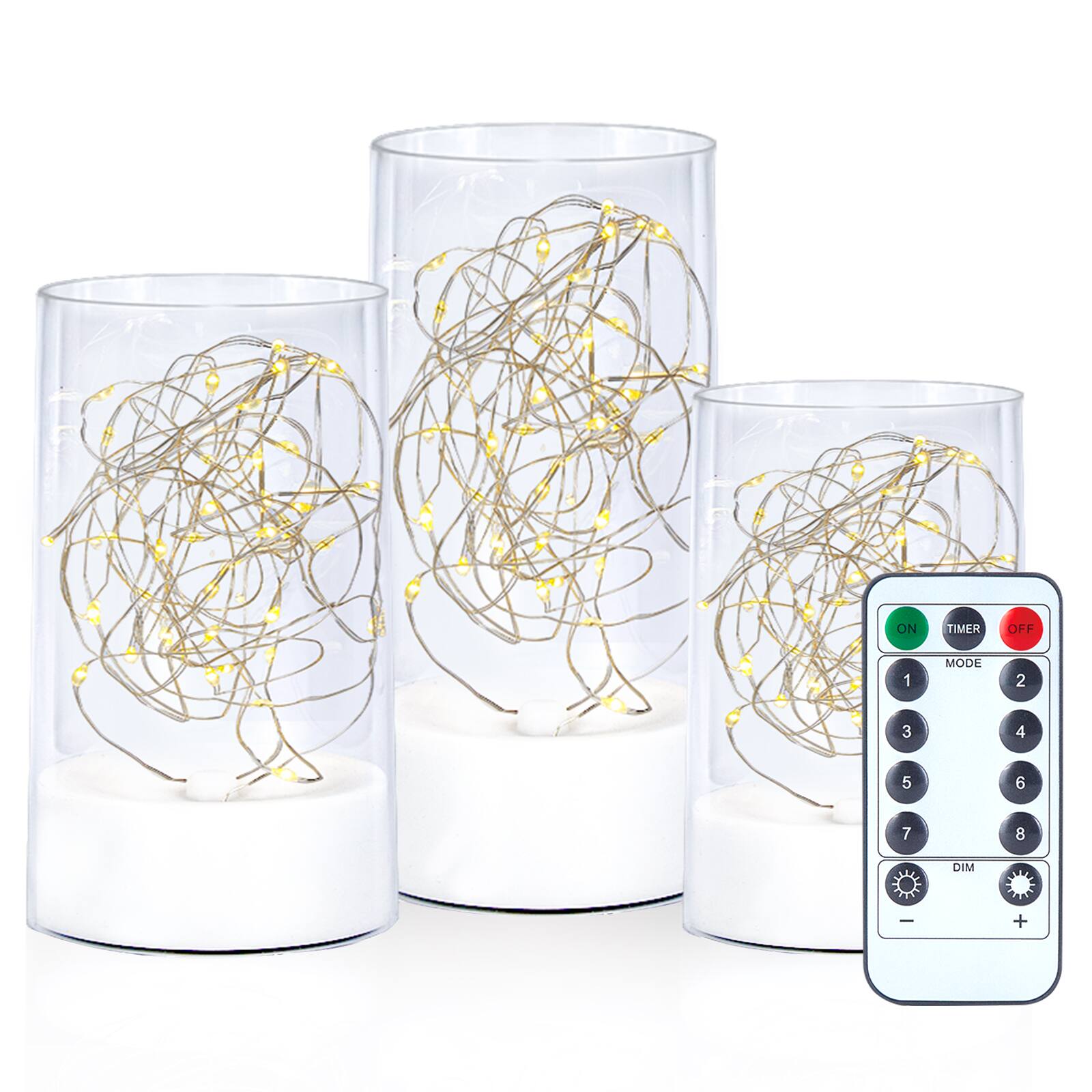 ON TIMER OFF 1 MODE 2 3 4 5 6 7 8 DIM +