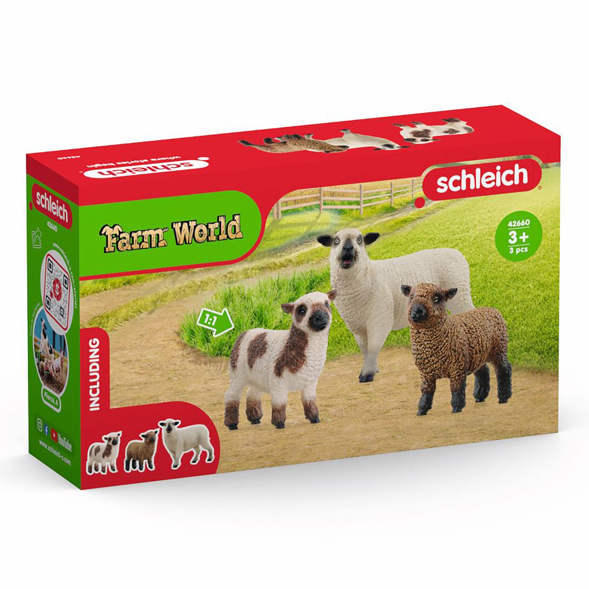 E SAUE  
schleich  
Farm World  
42660  
3+ 3 pcs  
INCLUDING  
www.schleich.com  
1:1