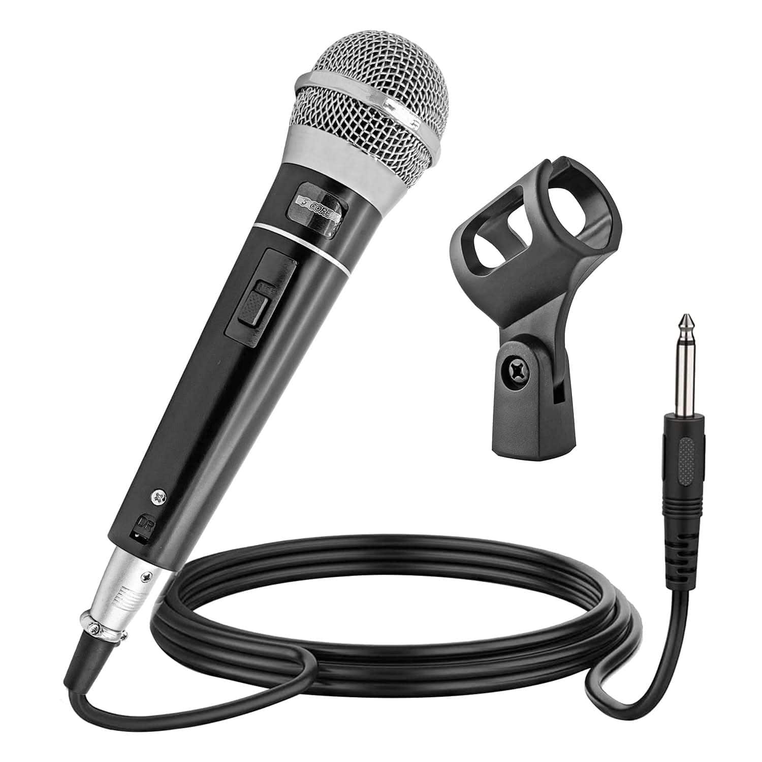 5 CORE - XLR Microphone Dynamic Mic Karaoke Singing Studio Mics Handheld  -PM 100