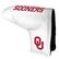 Front. Team Golf - Oklahoma Sooners Tour Blade Putter Cover - White.