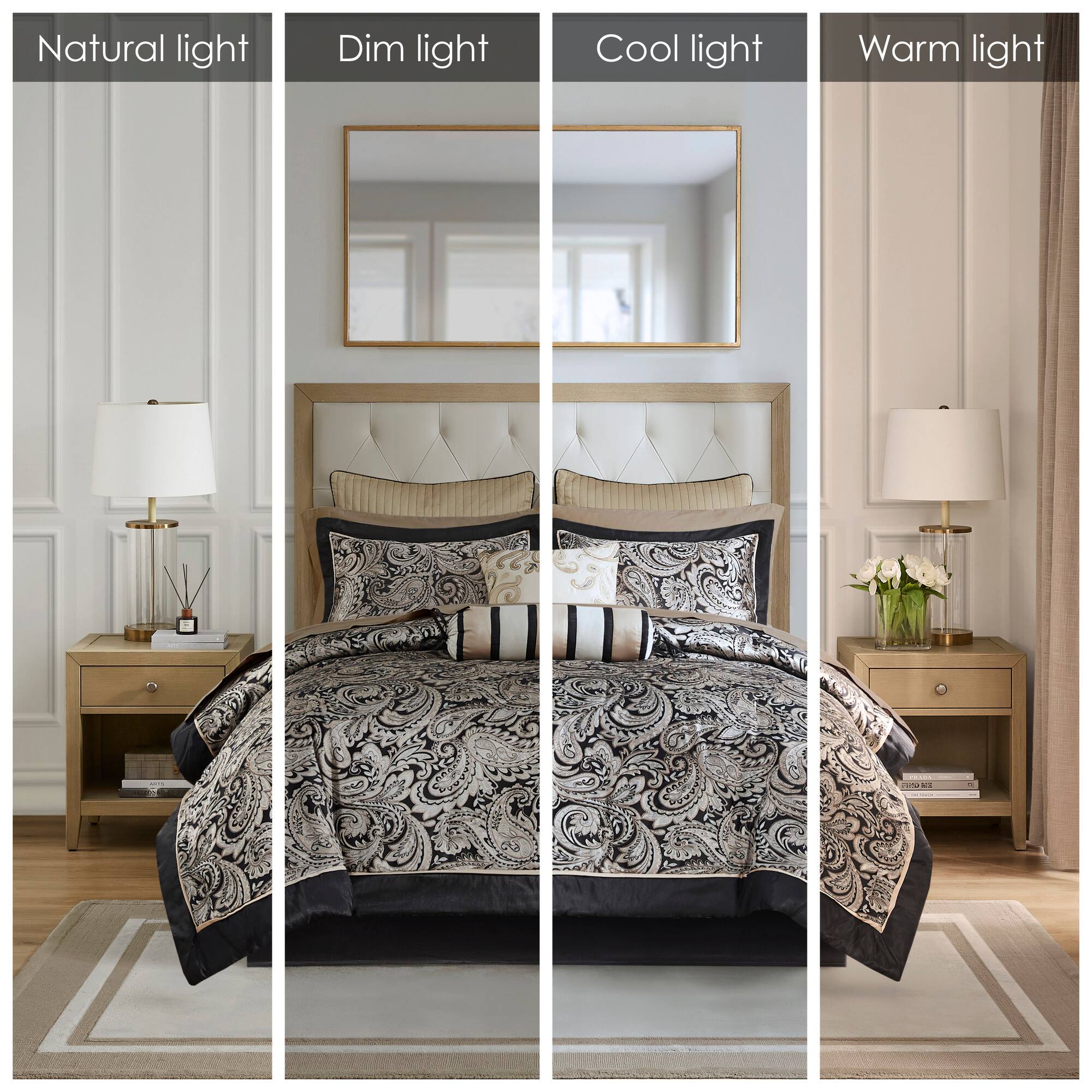 Natural light  
Dim light  
Cool light  
Warm light