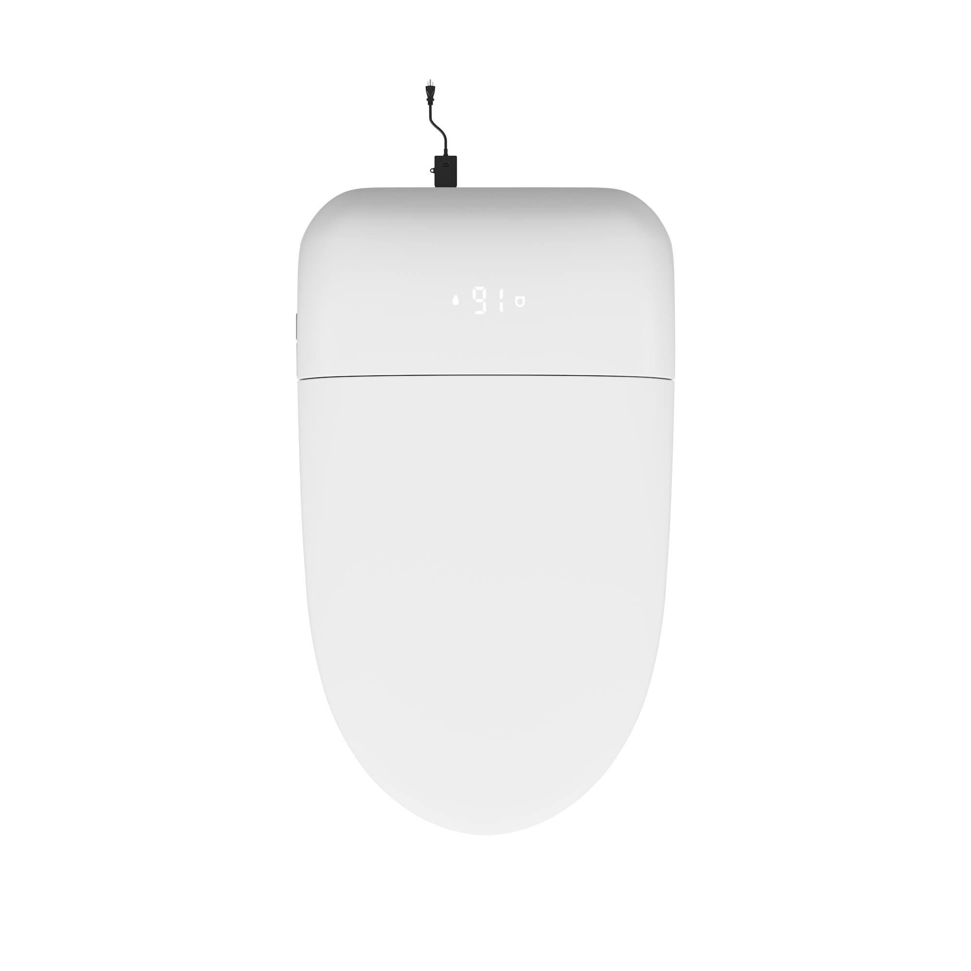 Alt View 10. Famapy - Smart Toilet with Foam Shield & Aroma Diffuser-One-Piece Bidet Toilet with Auto Lid Heated Seat Warm Water Wash - White.