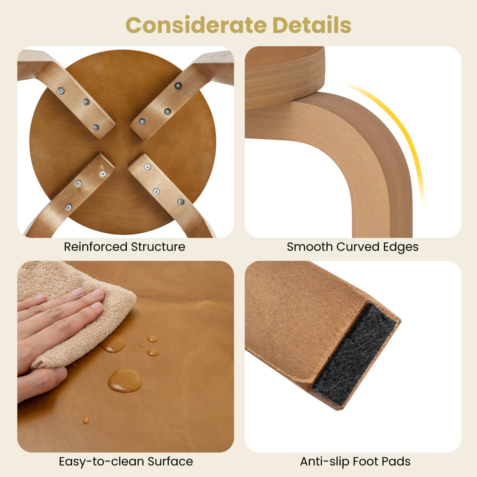 Considerate Details

- Reinforced Structure
- Smooth Curved Edges
- Easy-to-clean Surface
- Anti-slip Foot Pads
