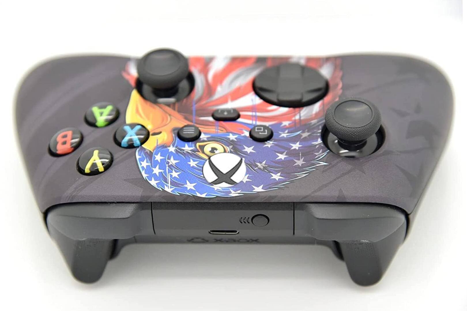 Left. ProControllers - Custom Wireless Controller for Xbox Series X|S, Xbox One, & PC - Freedom Eagle.