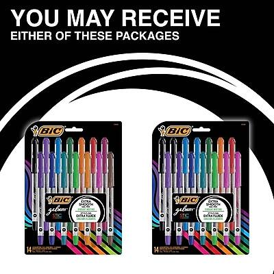 YOU MAY RECEIVE EITHER OF THESE PACKAGES

BIC gelStic EXTRA SMOOTH
BIC gelStic EXTRA FLUORESCENT