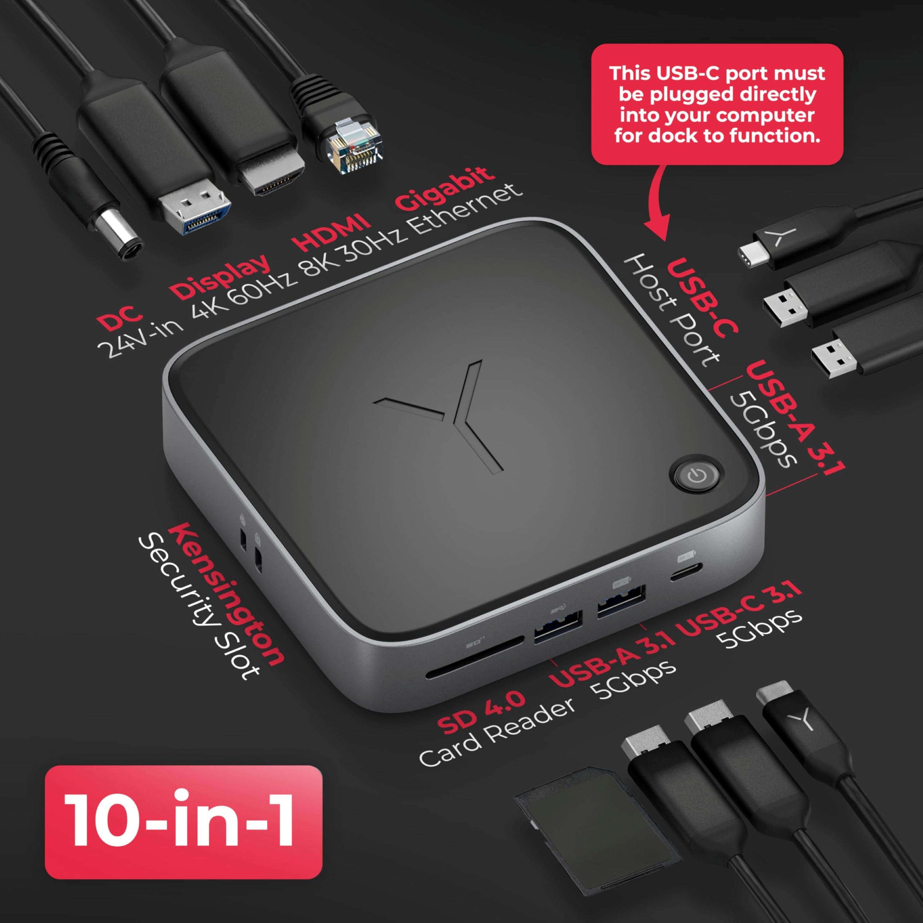 Brydge Stone CORE with 10 Port for Windows & MacOS