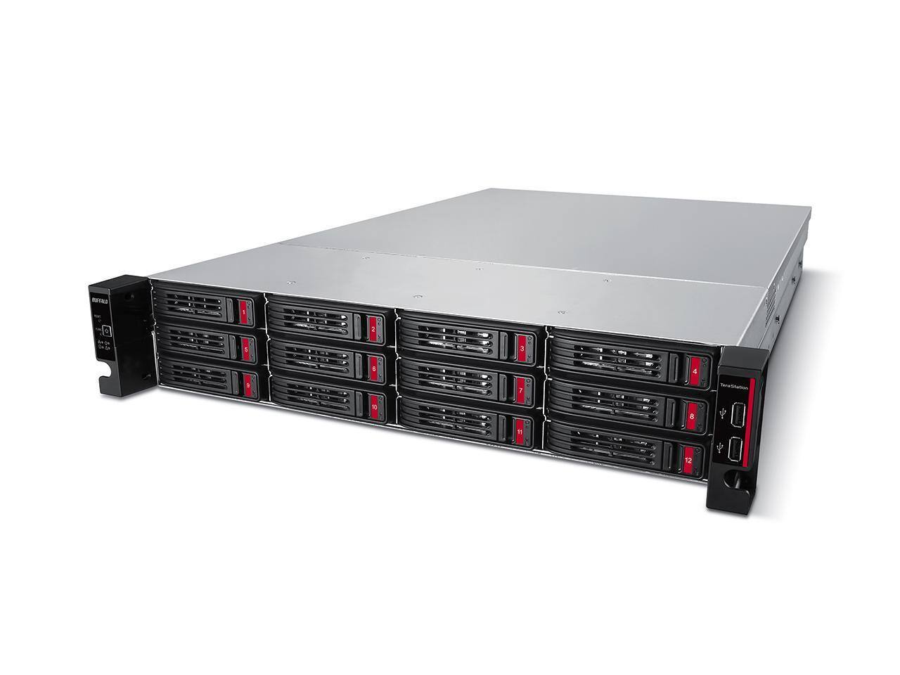 Alt View 4. Buffalo Technology - BUFFALO TeraStation TS51220RH14412 12-Bay 144TB NAS w/ Enterprise HDDs.