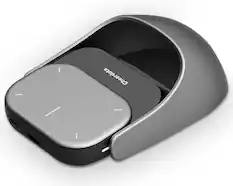 Front. Core Tech - Wireless AI Air Mouse with Voice Recording & ChatGPT Summary – Bluetooth Presenter Remote with Laser Pointer for PC/Mac - Silver.