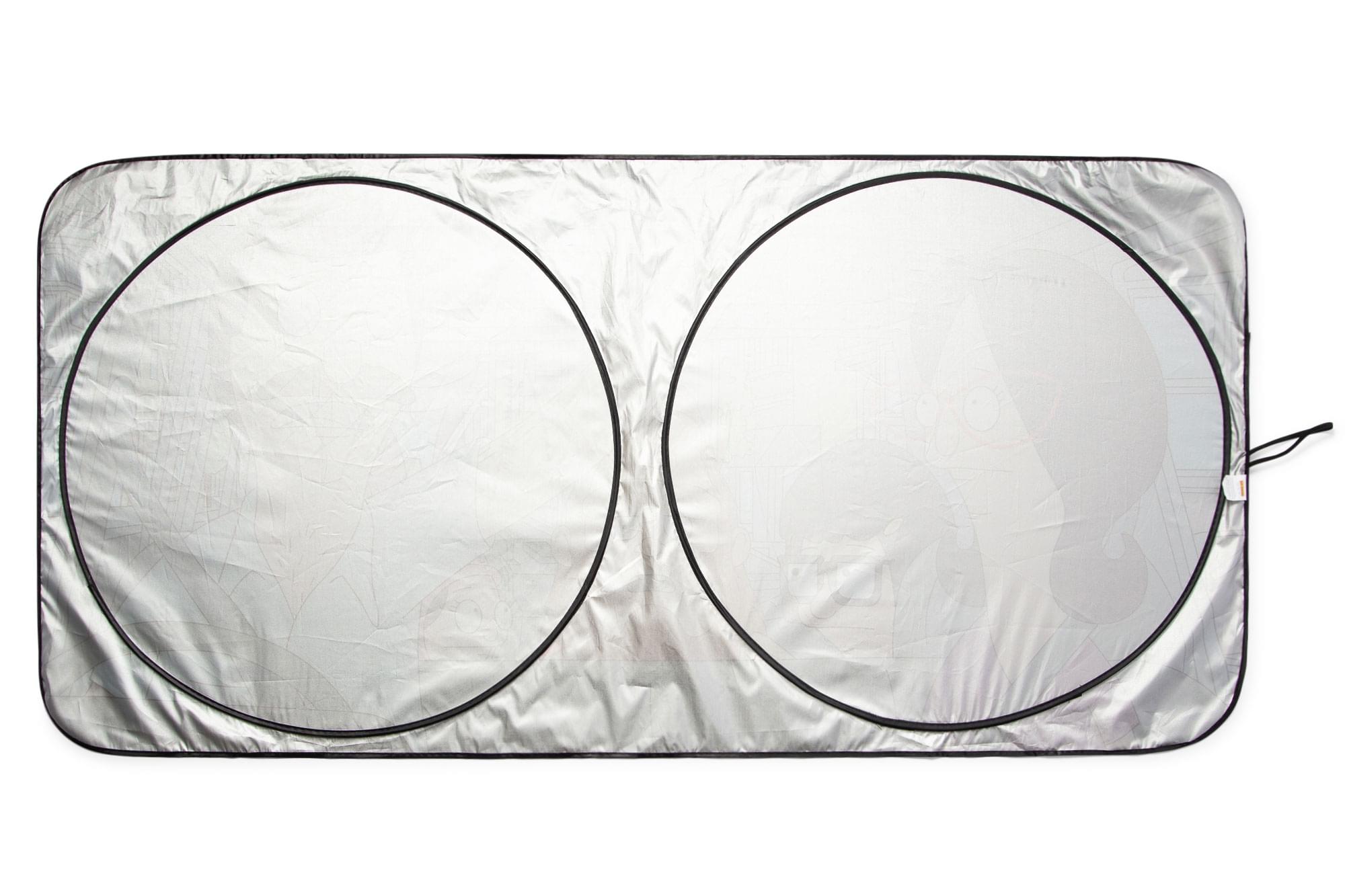 Alt View 1. Surreal Entertainment - Bob's Burgers Belcher Family Sunshade for Car Windshield | 64 x 32 Inches - Blue.