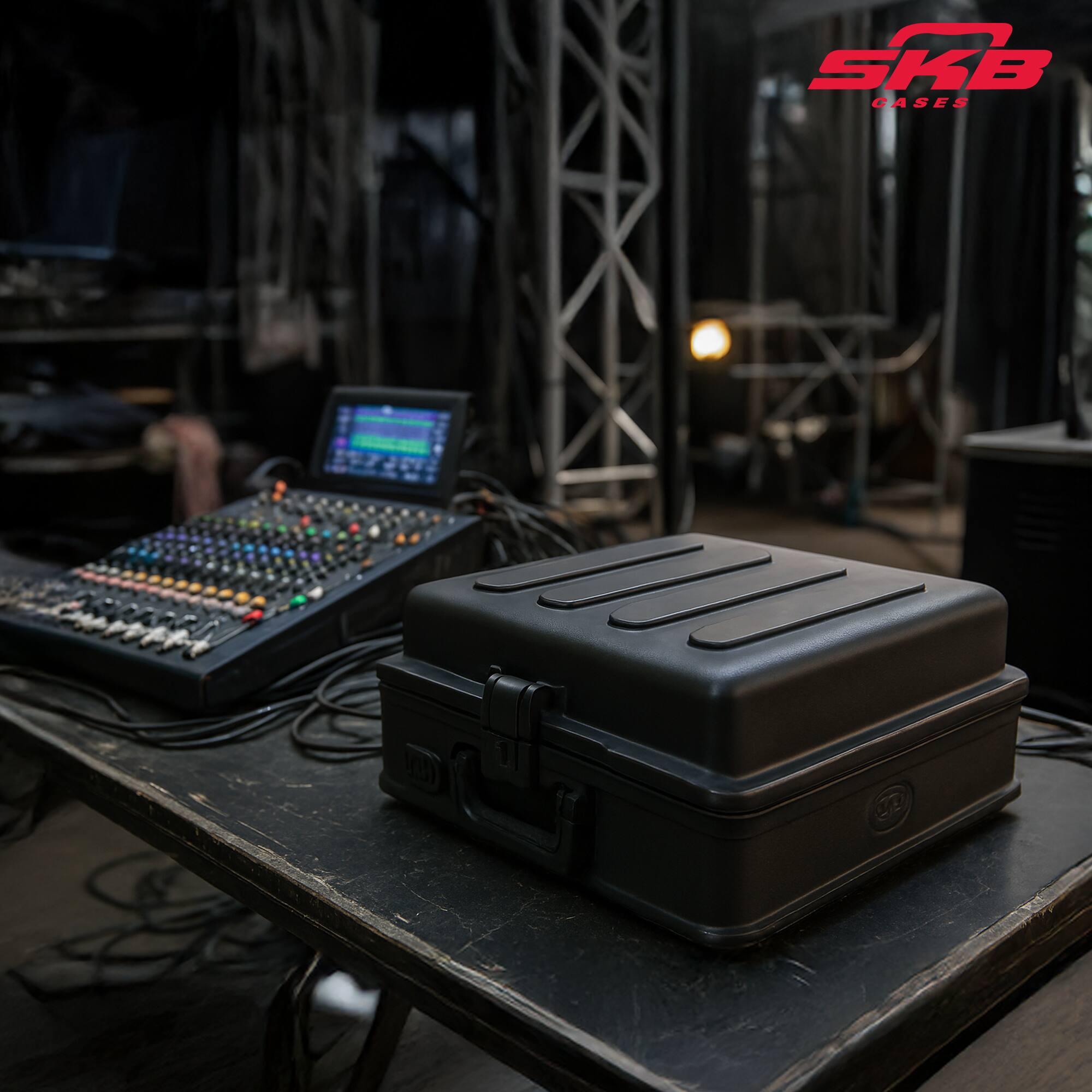SKB Cases 1SKB R100 Roto molded 10U Top Mixer Rack - Best Buy