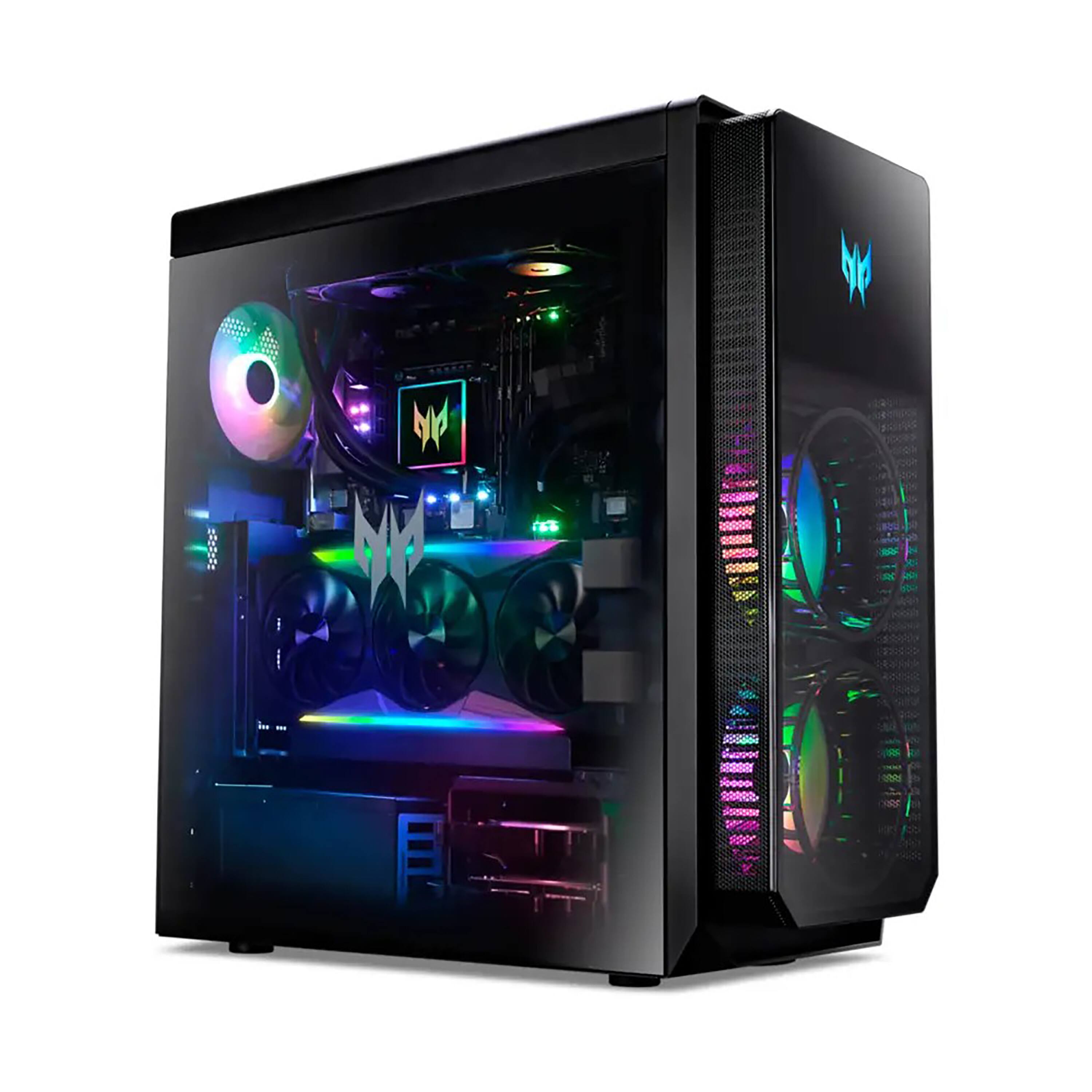 Alt View 2. Acer - Predator Orion 7000 Gaming Desktop - Intel Core i7-14700 - 32GB Memory - NVIDIA GeForce RTX 4080 - 2TB HDD+1TB SSD - Black.