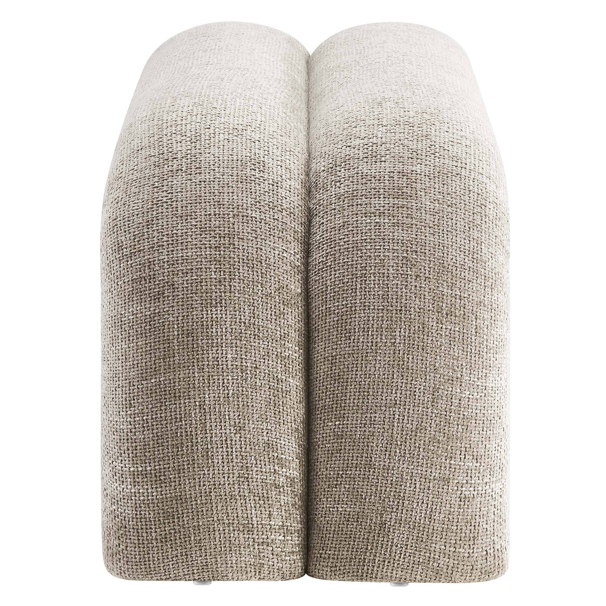 Back. Modway - Dax 50.5" Chenille Upholstered Accent Bench by Modway - Brown.