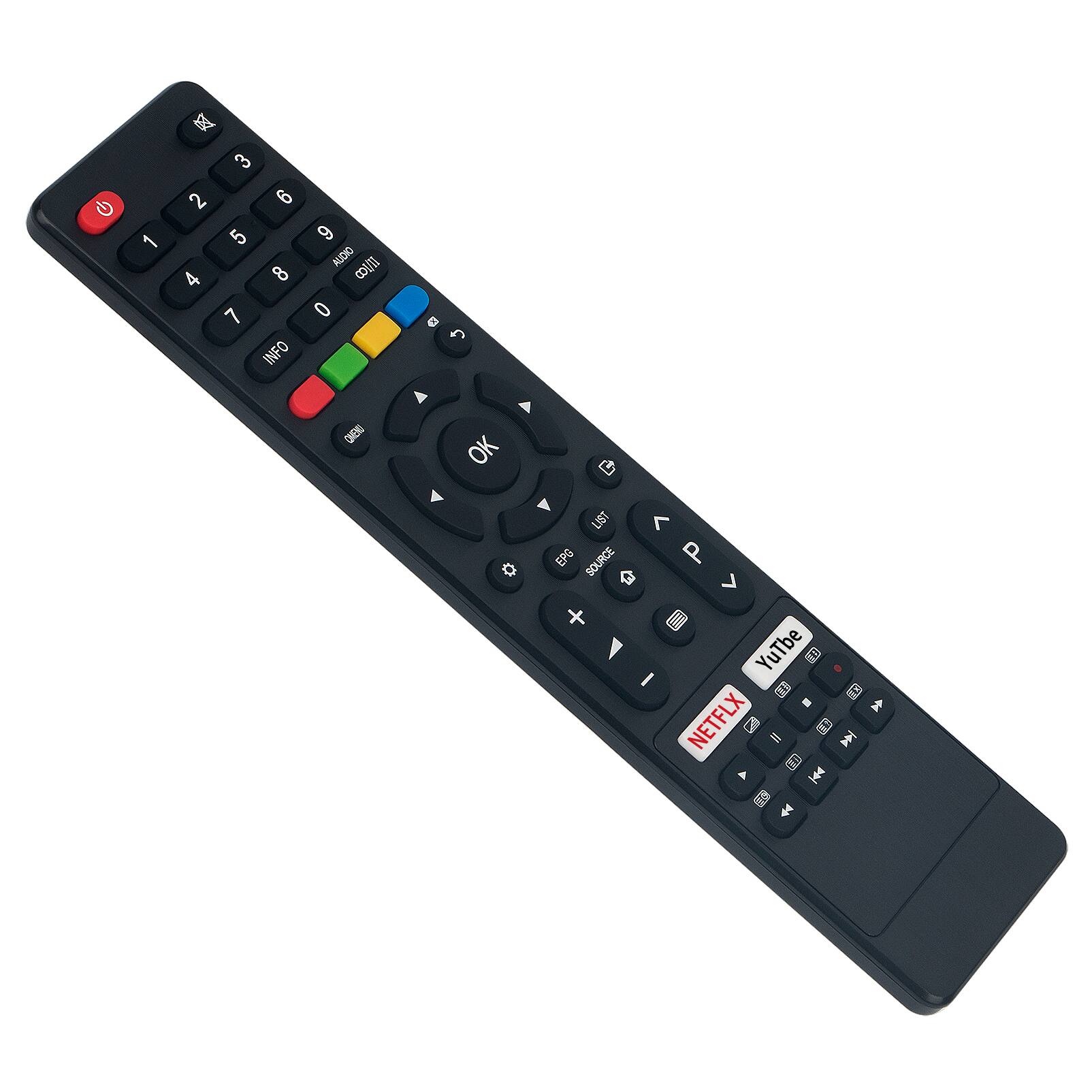 G 1 X 3 2 6 5 4 8 7 INFO 9 ALIDIO U 0 D 4 OK. A LIST EPG SOURCE S0 + Y < > YouTube P I e T0 - NETFLX - a