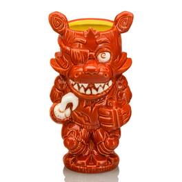 ThinkGeek - Geeki Tikis Five Nights At Freddy's Foxy The Pirate 16-Ounce Ceramic Mug - Red