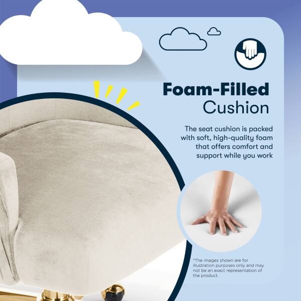 Foam-Filled Cushion

The seat cushion is packed with soft, high-quality foam that offers comfort and support while you work.

*The images shown are for illustration purposes only and may not be an exact representation of the product.