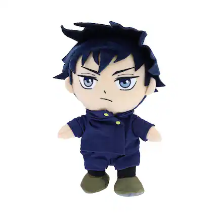 Front. Just Funky - Jujutsu Kaisen 11 Inch Collector Plush | Megumi Fushiguro - Black.