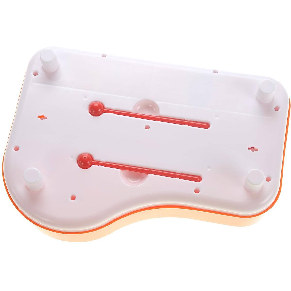 Back. JuzToys - 2 in 1 Baby Piano Xylophone for Toddlers 1-3, Keyboard Baby Xylophone Piano, Educational Musical Toy for Kids Orange - Orange.