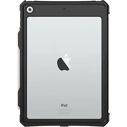 Front. SaharaCase - Water-Resistant Case for Apple iPad 10.2 (8th Generation 2020 and 9th Generation 2021) - Black.