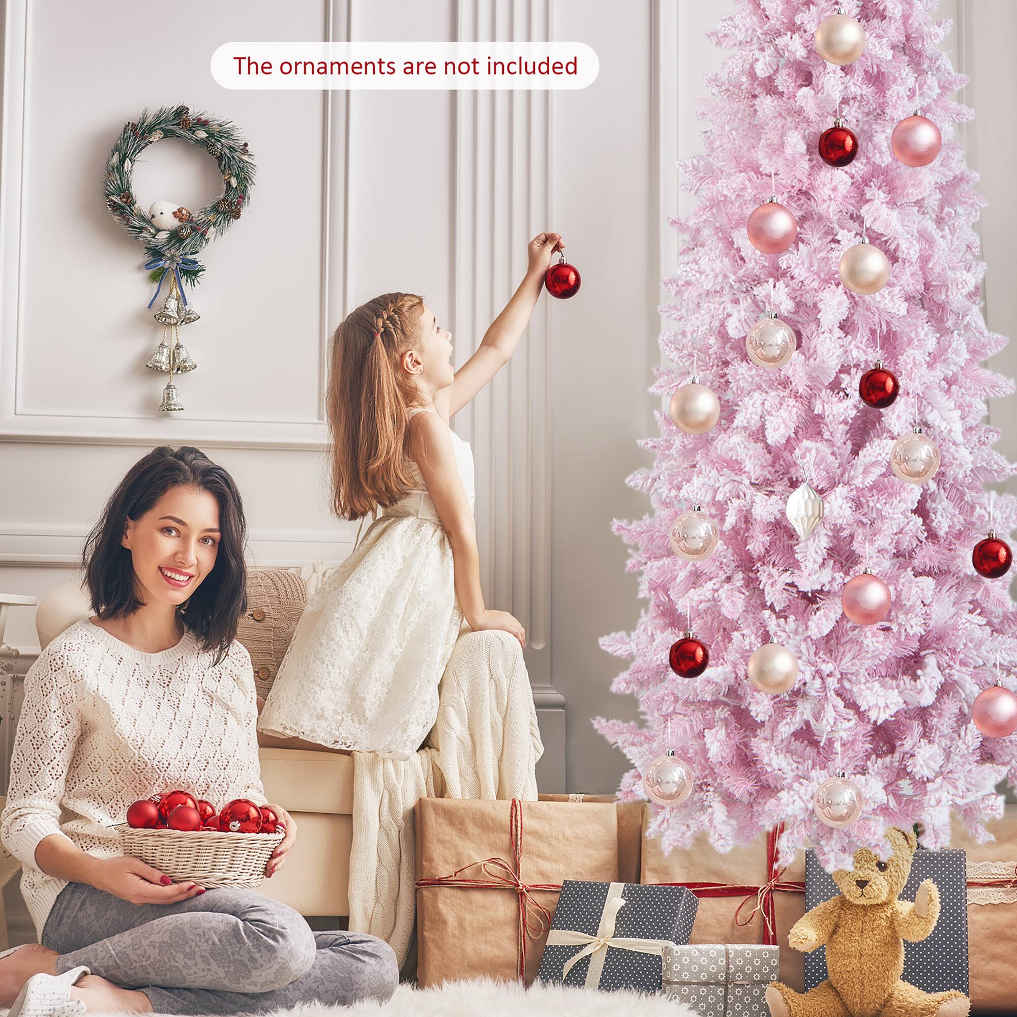 The ornaments are not included.