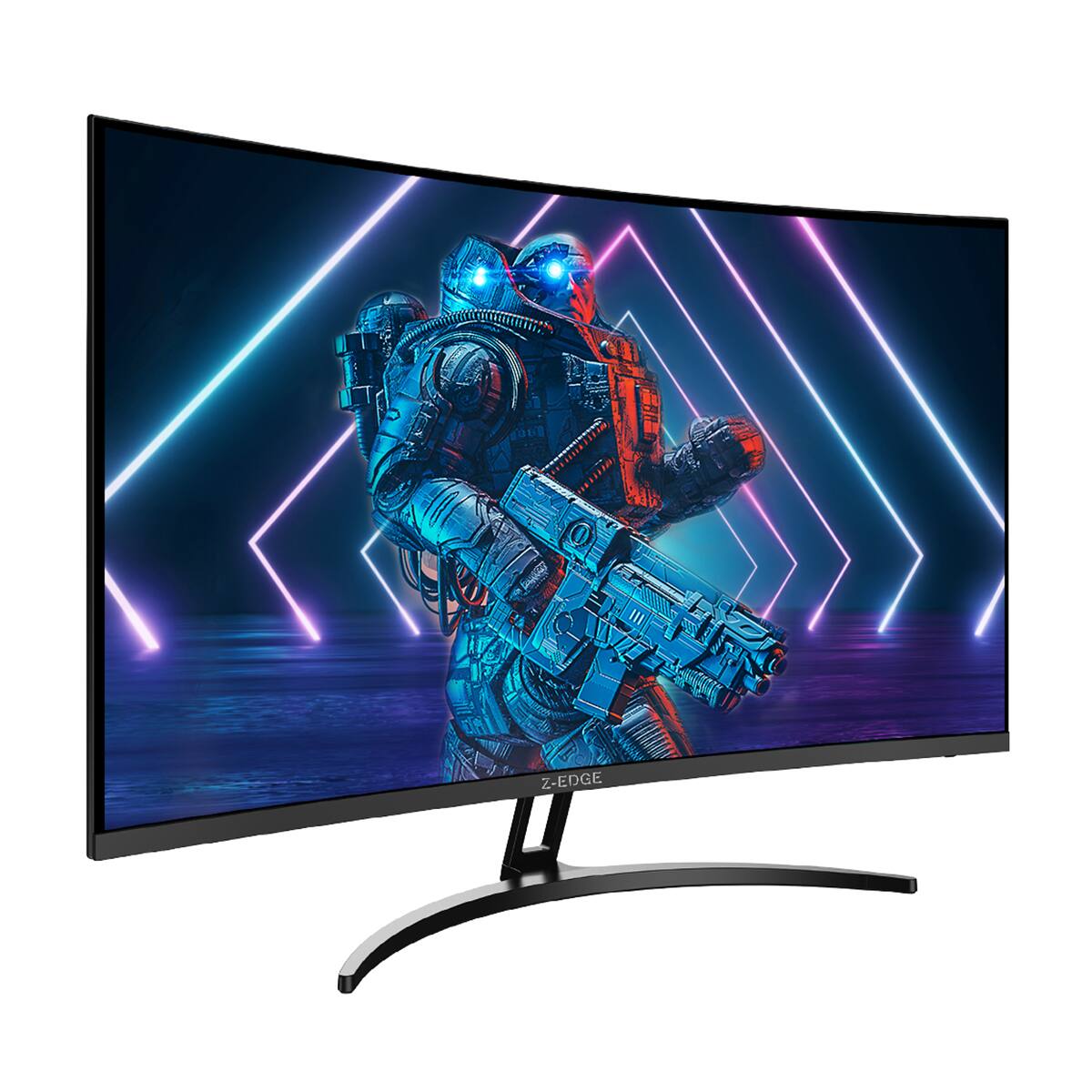 Left. Z-Edge - 32" 2560 x 1440 QHD 180Hz 1ms 2K Curved Gaming Monitor, HDMI x 2, DP x 2, FreeSync Compatible - Black.