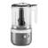 Left. KitchenAid - 5 Cup Cordless Rechargeable Chopper - Matte Charcoal Gray.