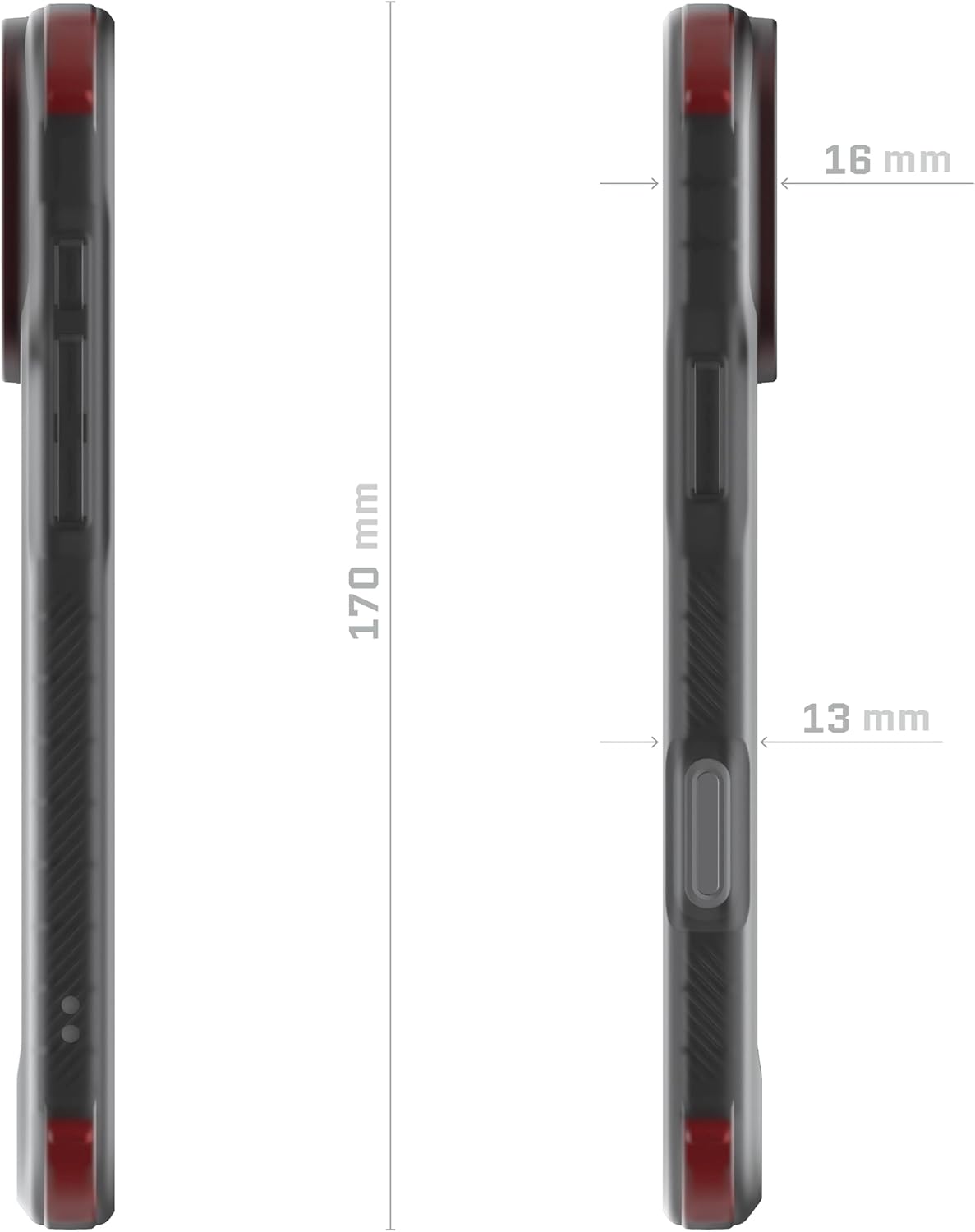 Alt View 2. Ghostek - Ghostek iPhone 17 Pro Max Covert Case,  MagSafe Compatible, Non Slip Grip Protection - Smoke - Smoke.